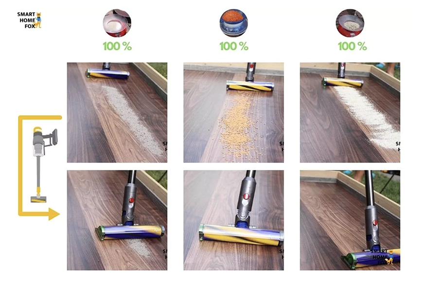 Die Reinigung von Hartböden mit dem Dyson V12 Detect Slim.